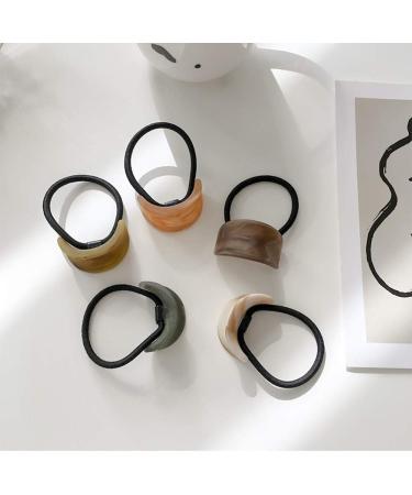 GSHLLO 3 PCS Acrylic Cuff Hair Ties - Ponytail Holders for Women and Girls - Buy Online on GoSupps.com