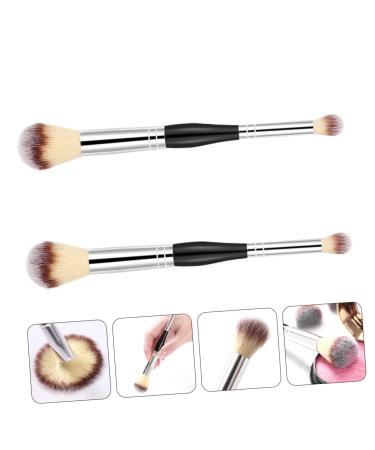 FRCOLOR 6 Pcs Dual Ended Powder Brush Set Blusher Concealer & Makeup Applicator Tools for Women | Aluminum Tube Brushes - Buy Online on GoSupps.com