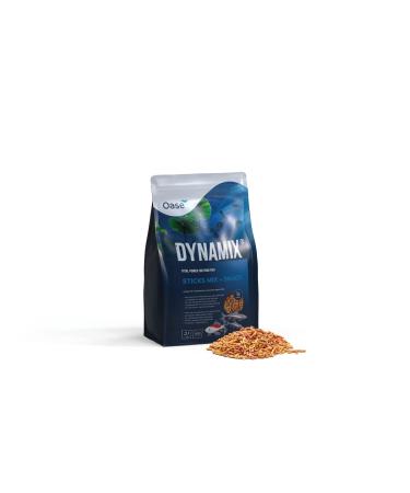 OASE Dynamix Sticks Mix Plus Snack 4 L, Fish Food, Pond Fish Food, Ideal for Natural and Red Colored Fish Mixed