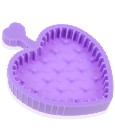MAGICLULU Makeup Brush Cleaning Pad Makeup Pallets Brush Cleaner Pad Makeup Tools Silicone Makeup Tool Cleaner Beauty Makeups Tool Clean Supplies Purple Cosmetic Make up Silica Gel 12x9cm Purple