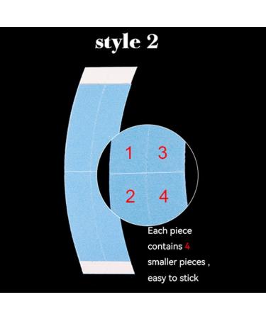 ZOMTTAR 360Pc/10Bag Lace Super Tape Hair Double Sided Strips with Slitting Line Fixed Adhesive Wig Strip for Toupee Lace Sticker - Buy Online on GoSupps.com