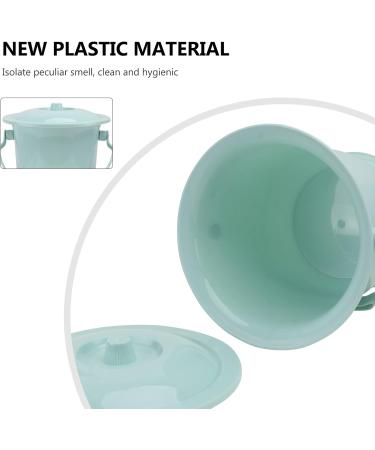 Portable Toilet Urinal Spittoon Chamber Pot Potty Plastics Bedpan Urine Bucket Bottle with Lid for Household Adults Pregnant (Color : Sky-Blue Size : 25.5x25.5cm) 25.5x25.5cm Sky-blue - Buy Online on GoSupps.com