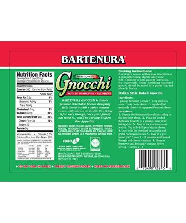 Bartenura Potato Gnocchi Original 1LB (3 Pack) - Authentic Italian Made Pasta for Delicious Meals - Buy Online on GoSupps.com
