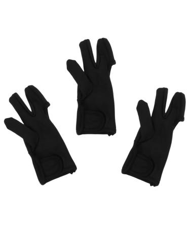 NOLITOY Curling Wand Gloves 3pcs Gloves Finger Barber Blocking Styling Shop for and Mitts Hair Wand Straightener Reusable