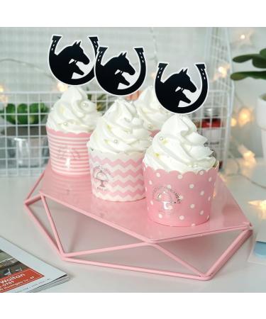 Cowboy Cowgirl Cupcake Toppers 24Pcs Rodeo Cupcake Topper Western Theme Baby Shower Birthday Party Cake Decorations - Buy Online on GoSupps.com