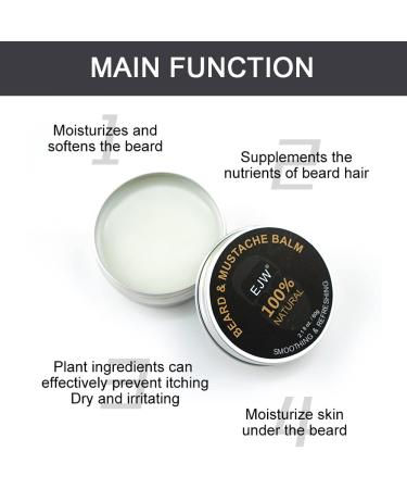 Sheeyoon Beard Balm for Men - Natural & Organic Beard Conditioner | Softens & Shapes | 60g - Buy Online on GoSupps.com