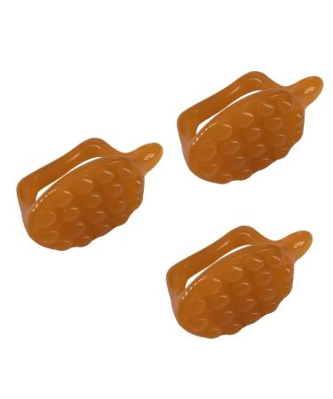 Beavorty 3 STK Turtle Bush Massify Face Lifting Massage Triggerpunkt Massage Guasha tool for the face Beauty Schafabrett beeswax made of natural resin Massagestab Bodies OrangeX3ST 11x6.5cmx3PCs