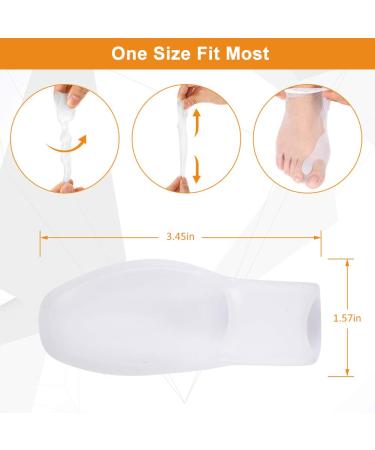 Gel Big Toe Bunion Guard Kit - Men and Women Bunion Corrector & Straightener for Hammer Toe. Ideal for Running & Sleeping - Day/Night Treatment - Buy Online on GoSupps.com