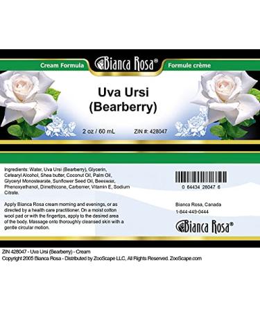 Bianca Rosa Uva Ursi (Bearberry) - Cream (2 oz ZIN: 428047) 1 - Buy Online on GoSupps.com