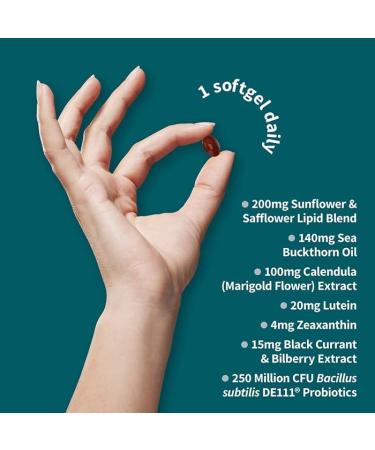 Garden of Life Herbals Eye Health Supplement - Lutein Zeaxanthin Sunflower & Safflower Oil for Dry Eyes & Vision Support - Non-GMO - Buy Online on GoSupps.com