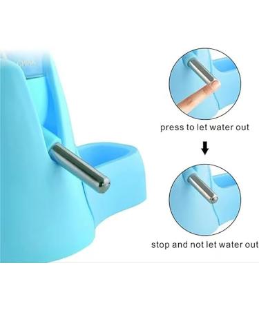 Hamster Water Bottle 80ml Hamster Water Dispenser Free Standing Small Animal Water Bottle with Stand Hut Automatic Feeder and Food Dispenser Holder for Rabbit Guinea Pig Rat Gerbil Chinchilla - Buy Online on GoSupps.com