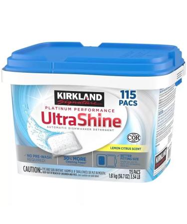 RKBROTHERS Kirkland Signature Dishwasher Pacs 115 Count (Pack of 2)