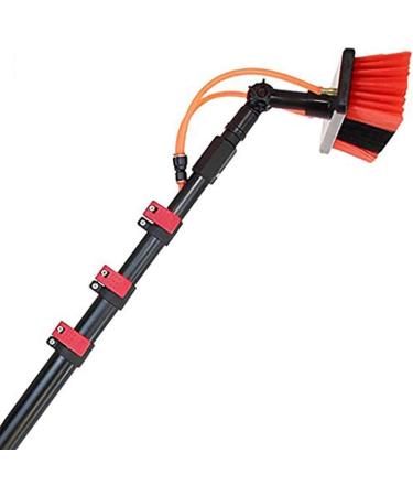 Window Cleaning Pole Water Fed Telescopic/Extendable Brush for Cleaning Conservatory Roof Photovoltaic Panel 10.8M