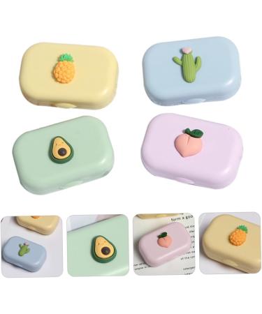 Solustrie 8 Pc. Colored Contact Lens Case Set - Cartoon Eye Care Holder & Storage Containers - Buy Online on GoSupps.com