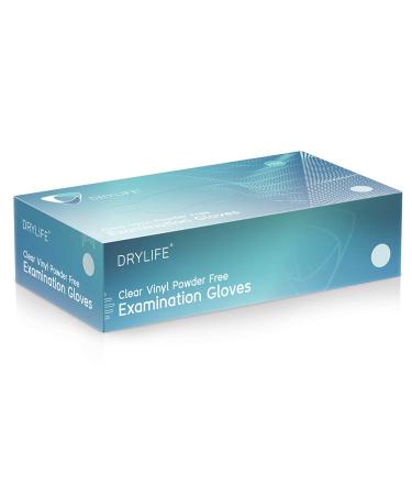 Large Clear Vinyl Disposable Gloves - Powder/Latex Free (100 Count) - Buy Online on GoSupps.com