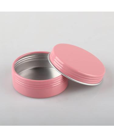 Zeoabsy 10-Piece Pink Aluminum Screw Boxes | 25ml Cream Cans & 5ml Tin Cans for Cosmetics Candles Ointments | Includes 5 Spoons & 1 Label - Buy Online on GoSupps.com