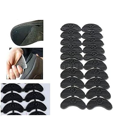NC 10 Pairs Black Rubber Sole Replacement Heel Savers & Toe Plates - DIY Glue-On Shoes Pad for Superior Grip & Comfort - Buy Online on GoSupps.com