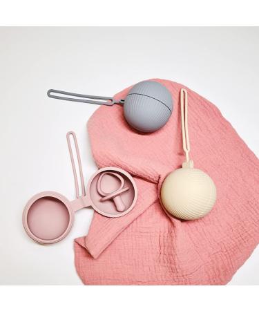 Schnullerbox Silicone | BPA-Free Pacifier Storage Travel Box | Safe High-Quality Accessories for Toddlers | Blue Pacifier Bag & Chain - Buy Online on GoSupps.com