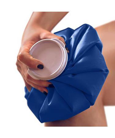 Soft Ice Bag - Polyester-Cotton Ice Bag for Head Reusable Ice Bag Fever Reduction Cooling Bag with A Large Opening Cover for Crushed Ice Tmay Blue