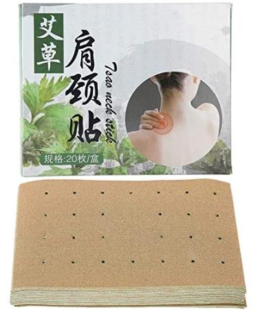 Brrnoo 20Pcs/Set Adhesive Heating Knee Pain Relief Moxa Purifier Moxibustion Patch Body Shoulder Neck Waist Wormwood Pad