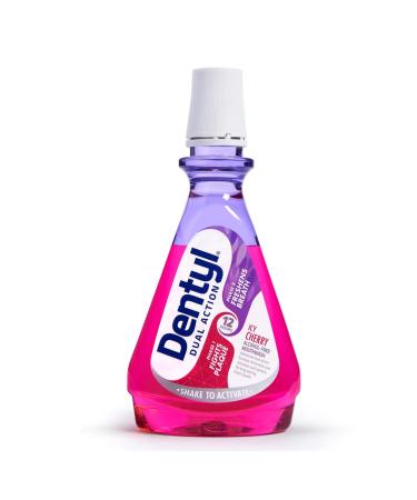 Dentyl Dual Action CPC Mouthwash 12hrs Fresh Breath & Total Care Alcohol Free ICY Cherry 500 ml