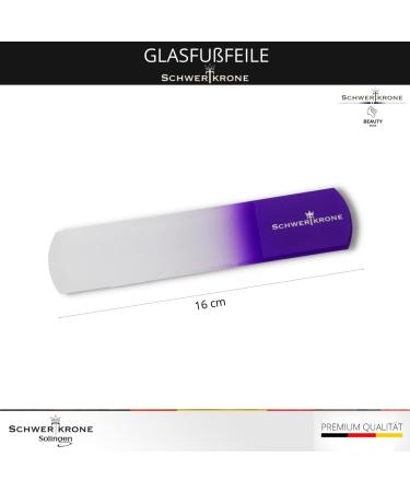 Buy Czech Republic Sword Crown Glass Footfile - 16 cm Double-Sided Crystal Pedicure Tool for Gentle Cornel Removal - 1 Pack - Buy Online on GoSupps.com