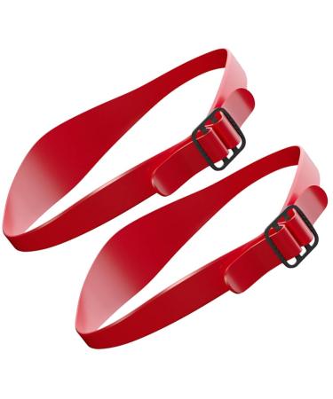Beaupretty 2pcs Adjustable Neckline Shaving Trimming Templates Silicone Fade Guide Hair Cutting Guide Silicone Band for Hair Clippers(Red)