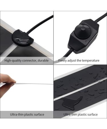 Adjustable Reptile Heating Mat | 7W Heat Pad for Small Animals | Terrarium Pet Tank Warmer for Snake, Turtle, Tortoise, Bearded Dragon, Gecko - Buy Online on GoSupps.com