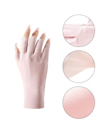 UV Shield Gloves for Gel Manicure Professional Nail Art Skin Care Fingerless Gloves Nail Gloves UV Protection for Manicure Dryer - Buy Online on GoSupps.com