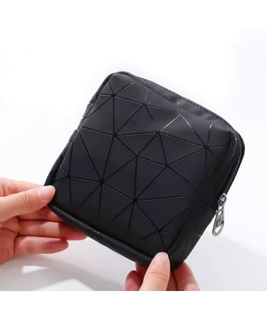 ZB.soar Sanitary Napkin Storage Bag - Menstrual Cup Pouch & Travel Organizer (Black) - Buy Online on GoSupps.com