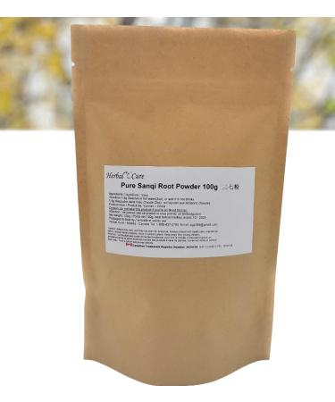 Herbal Cure - san qi tian qi sanqi powder 100g - sifted clean fresh natural vegan notoginseng powder - Yunnan China