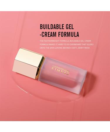 KIMUSE Soft Pink Gel-Cream Blush Trio - Long-Wearing Liquid Blush - Dewy Finish Skin Tint Makeup - 0.42 Fl Oz (Love Pink) - Buy Online on GoSupps.com