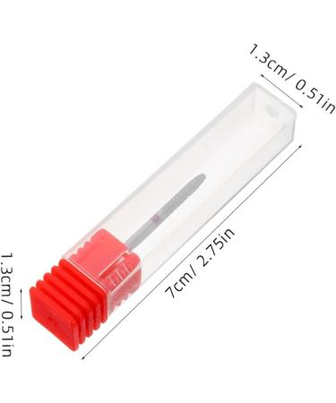 BIUDECO Nail Polisher Nail Art Polishing Tools Acrylic Nail Drill Bits Nail Bits for Women Nail Drill Bits for Nail Salon Manicure Supplies Manicure Tools Nail Bits for Nail Drill 7.00X1.30X1.30CM Red - Buy Online on GoSupps.com