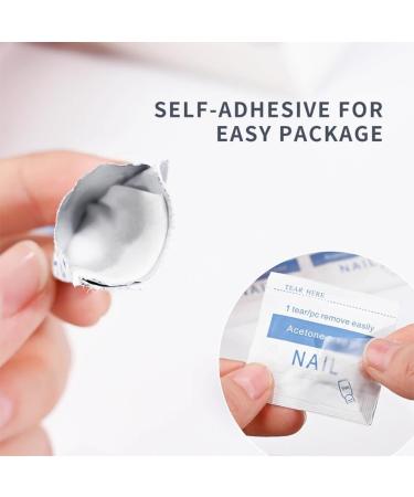 100PCS Acetone Nail Polish Remover Pads - Quick Individually Wrapped Wipes for Easy Polish Removal | International Shipping Available - Buy Online on GoSupps.com