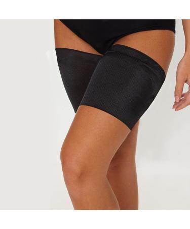 Buy Black Anti-Chafing Thigh Bands | Non-Slip Elastic Leg Comfort for Running & Sports (Size E - 62CM-70CM - Buy Online on GoSupps.com