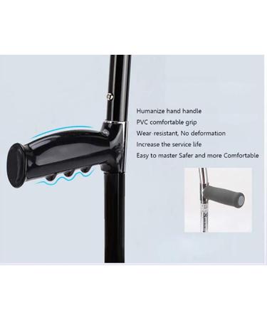 Crutches 2 Pcs Forearm Crutches Designed for Disabled People Walker Comfortable Safe Crutch Lightweight Aluminum Alloy - Adjustable Height Lightweight Walking Aid Fashionable Bathing in Sunlight - Buy Online on GoSupps.com