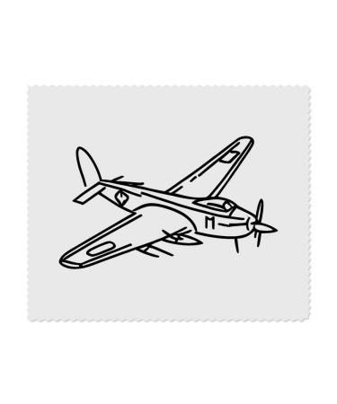 2 x Microfiber Cleaning Cloths "Vintage Military Aircraft" (LC00024475)