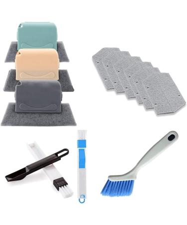 Kcvzitrds Set of 12 Cleaning Brushes Hand Window Rail Cleaning Brush for Quick Clean Corners and Space Easy Installation Easy to Use - Buy Online on GoSupps.com