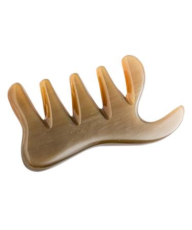 Beaupretty 1stk scratching kamm multi-purpose tool GUA-SHA massage Roller massage device Tool for facial shaping Guasha scraping massager H rner beauty comb 11x5.5x0.7cm As shown