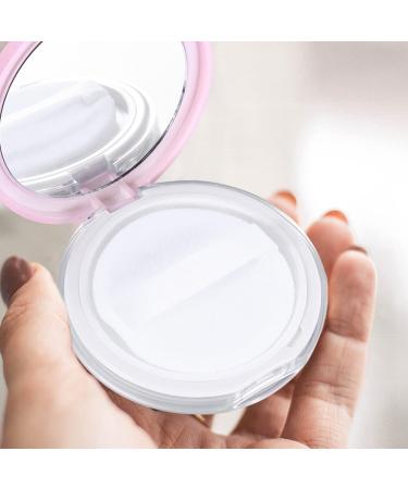 Beaupretty Powder Puff Storage Box & Mini Makeup Sponge Case - Travel-Friendly Cosmetic Clamshell in Pink & Black - Buy Online on GoSupps.com