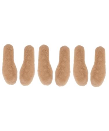 FOMIYES 3 Pairs Faux Rabbit Fur Insole Comfortable Insoles Shoe Accessory Thickened Warm Insole - Insole Winter Comfortable Insole Winter Insoles Warm Insoles Cotton Shoes Mat