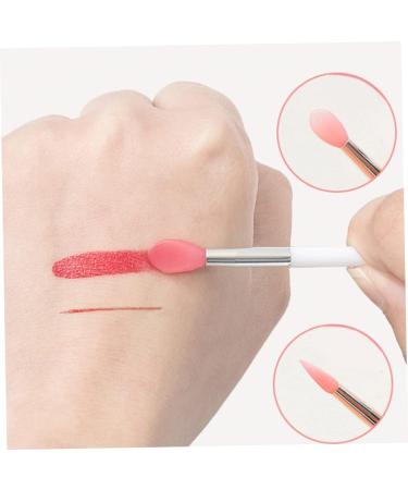 Silicone Lip Brushes Mini Lip Scrub Exfoliating Brush Reusable Lip Balm Applicators 10pcs for Lip Care Lip Gloss Lip Masks Eyeshadow Pink - Buy Online on GoSupps.com