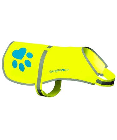 SafetyPUP XD Dog Safety Vest Sizes Fit Dogs 14 lbs to 130 lbs Neon Yellow Medium Medium Neon Yellow