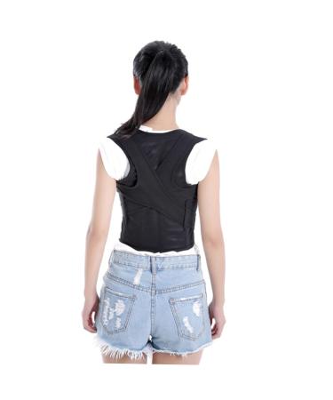 Humpback Posture Brace Support Belt - Adjustable Hunchback Correction Vest for Adults & Students - XXL Black - Buy Online on GoSupps.com