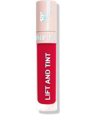 Beauty Forever Lift and Tint Plumping Lip Gloss with Fruity Flavours and Vitamin E Lip Plumper Lip Gloss 6ml (02 Strawberry Intense Red) - Buy Online on GoSupps.com