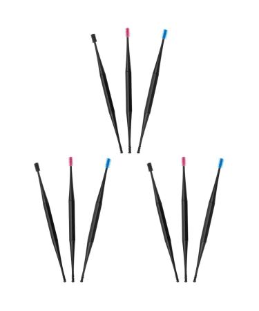Healifty 9 pcs Silicone Earpicks Spiral and End Men Pick Tool Remover Ear Women Double-Ended Earwax Double Baby Massage Mixed Double-end Color for Adults Spoon Removal Wax Curette Soft As Shownx3pcs 14.4cmx3pcs
