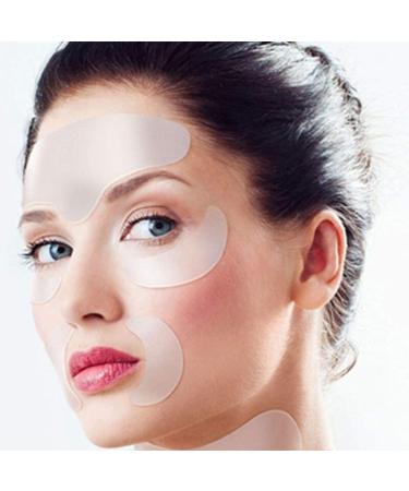 Elastic Silicone Eye and Forehead Patch Kit Transparent Lightweight Moisturizing Pads for Creative Skincare