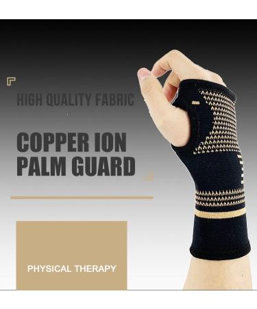 Dujia Copper Fiber Palm Protection Compression Support for Injury Recovery Pain Relief & Swelling (Medium - Buy Online on GoSupps.com