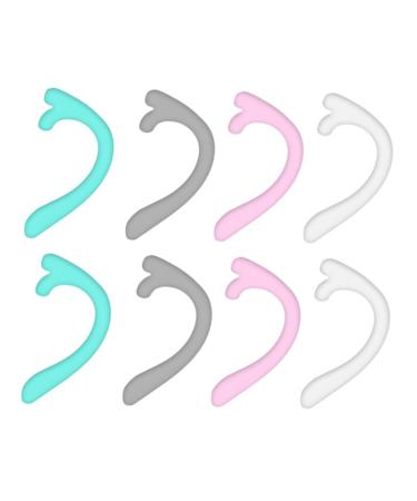 Minkissy 8 pairs mask accessories face ear protection hook cord buckle ear hook mouth mask mask mask clip mask cable hook hooks for mask tape with hook controls