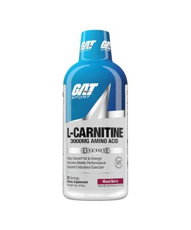 GAT Sport Essentials Series L-Carnitine 3000mg (16 Ounce) Mixed Berry